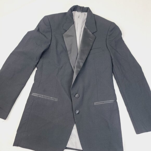 Christian Dior Men's Black Monsieur Collared Single Breasted Tuxedo Jacket Sz M - Picture 2 of 6